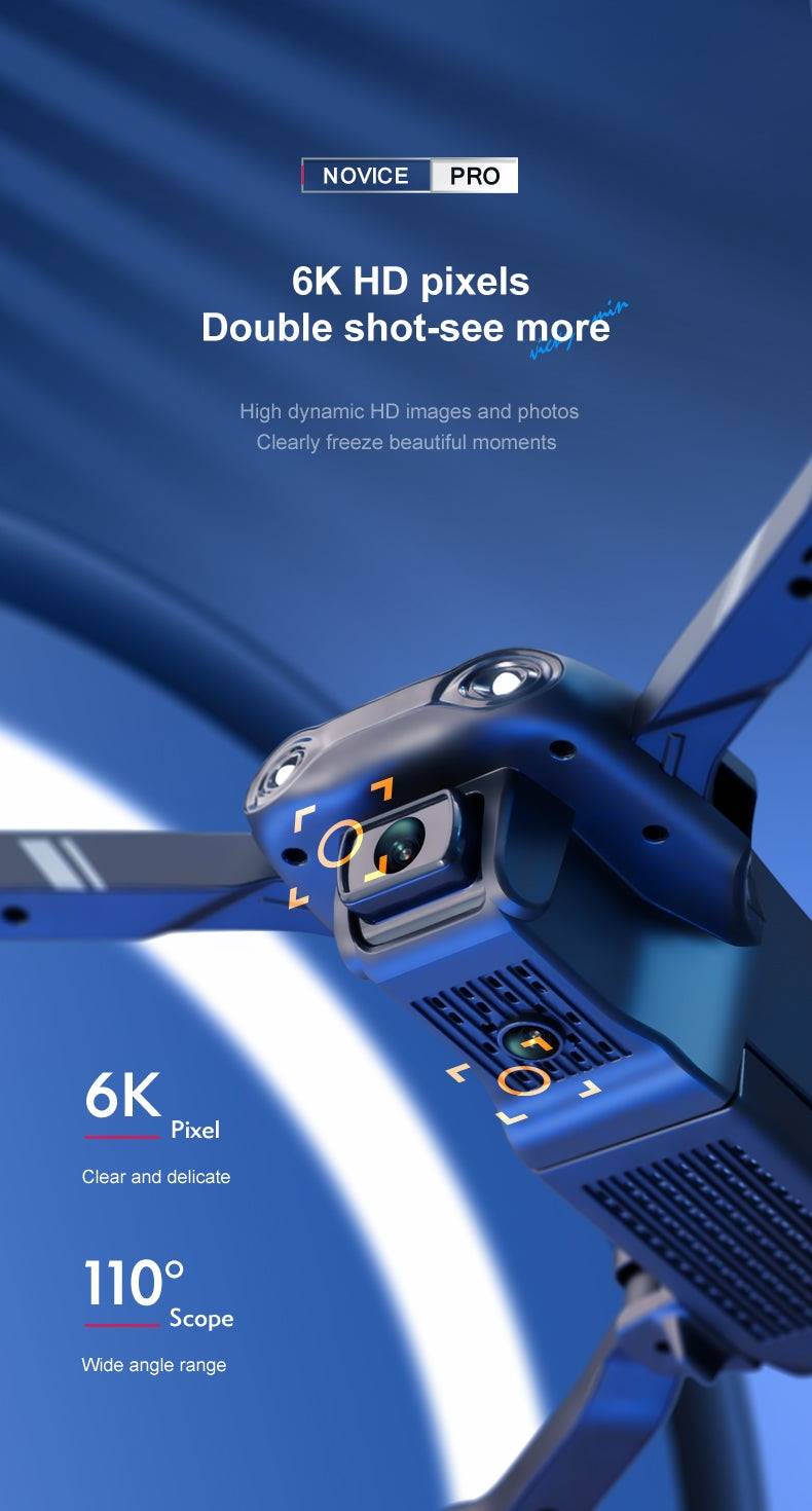 ALDO Creative Arts Collectibles Scale Model 25*20*5cm the arm is not folded/13*8*5cm (double arms folded / NEW / ABC Drone V13  Black 4K UHD,6K UHD Camera Wi-Fi FPV Dual Camera Foldable Quadcopter Real-time Transmission Aircraft