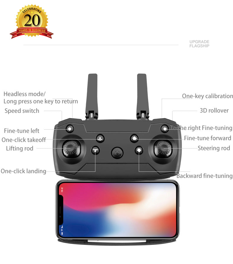 ALDO Creative Arts Collectibles Scale Model 25*20*5cm the arm is not folded/13*8*5cm (double arms folded / NEW / ABC FPV Wi-Fi S89 Pro Drone Black With 1080P 1B Professional HD Dual Camera  Aircraft Foldable Quadcopter Aircraft