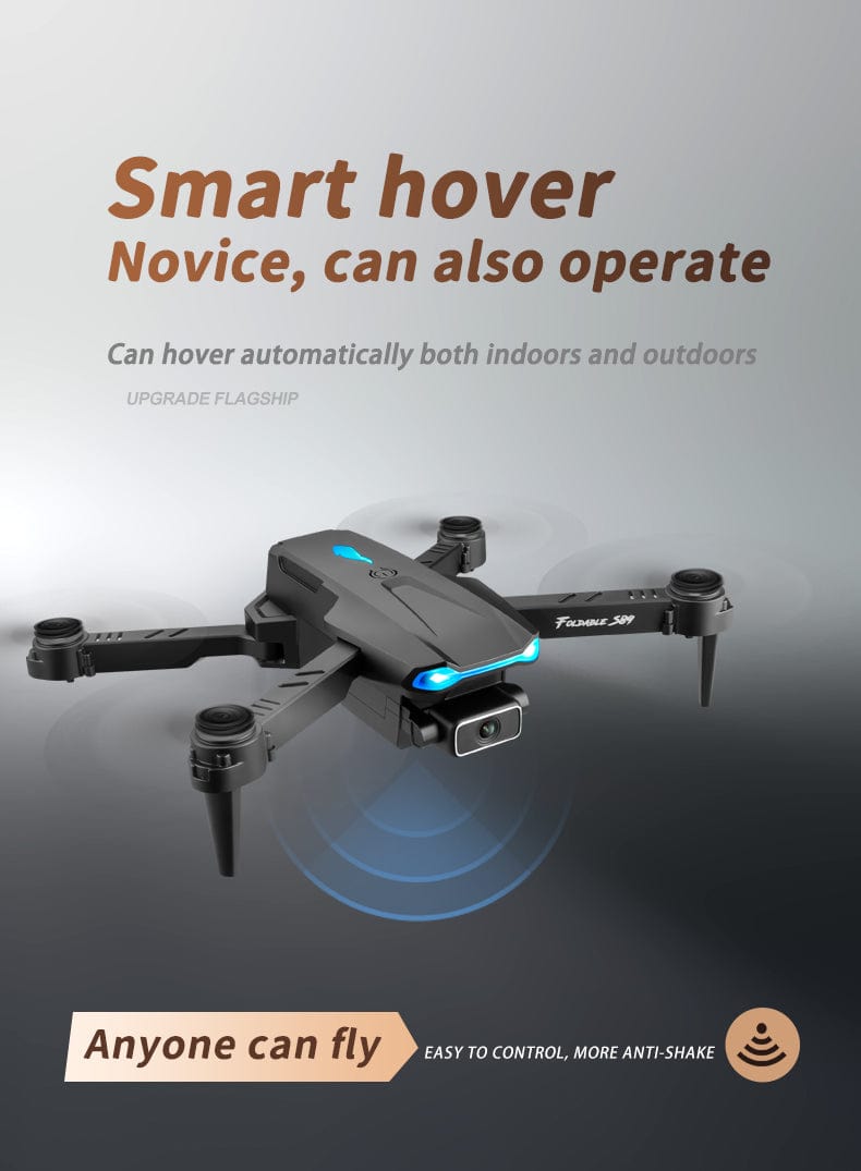 ALDO Creative Arts Collectibles Scale Model 25*20*5cm the arm is not folded/13*8*5cm (double arms folded / NEW / ABC Pro Drone Gray FPV Wi-Fi S89 With 4k1B Professional HD Dual Camera Aircraft Foldable Quadcopter Aircraft