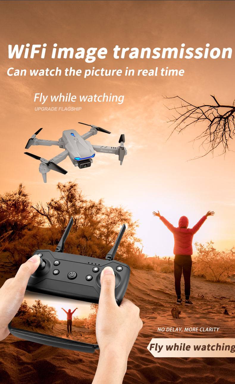ALDO Creative Arts Collectibles Scale Model 25*20*5cm the arm is not folded/13*8*5cm (double arms folded / NEW / ABC Pro Drone Gray FPV Wi-Fi S89 With 4k1B Professional HD Dual Camera Aircraft Foldable Quadcopter Aircraft
