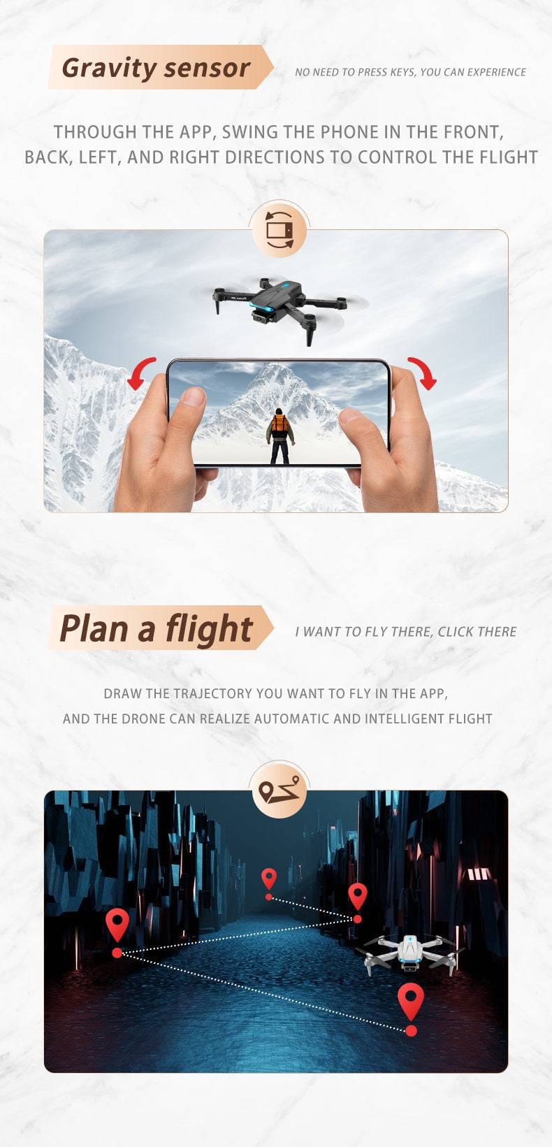 ALDO Creative Arts Collectibles Scale Model 25*20*5cm the arm is not folded/13*8*5cm (double arms folded / NEW / ABC Pro Drone Gray FPV Wi-Fi S89 With 4k1B Professional HD Dual Camera Aircraft Foldable Quadcopter Aircraft
