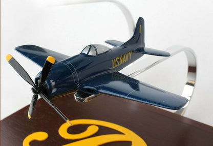 ALDO Creative Arts Collectibles Scale Model 36.00" x 13.00" x 13.00" / NEW / wood Airplane USAF  Blue Angels Flight Demonstration Squadron Wood Model 8 Planes Set Collection