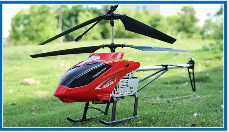 ALDO Creative Arts Collectibles Scale Model 80 cm or 31.5"  Inches Long / NEW / Allow Metal Super Large Alloy Electric Remote Control Helicopter Red Alloy Model 3.5CH GoGeose Anti-Fall Body LED Light RC Aircraft