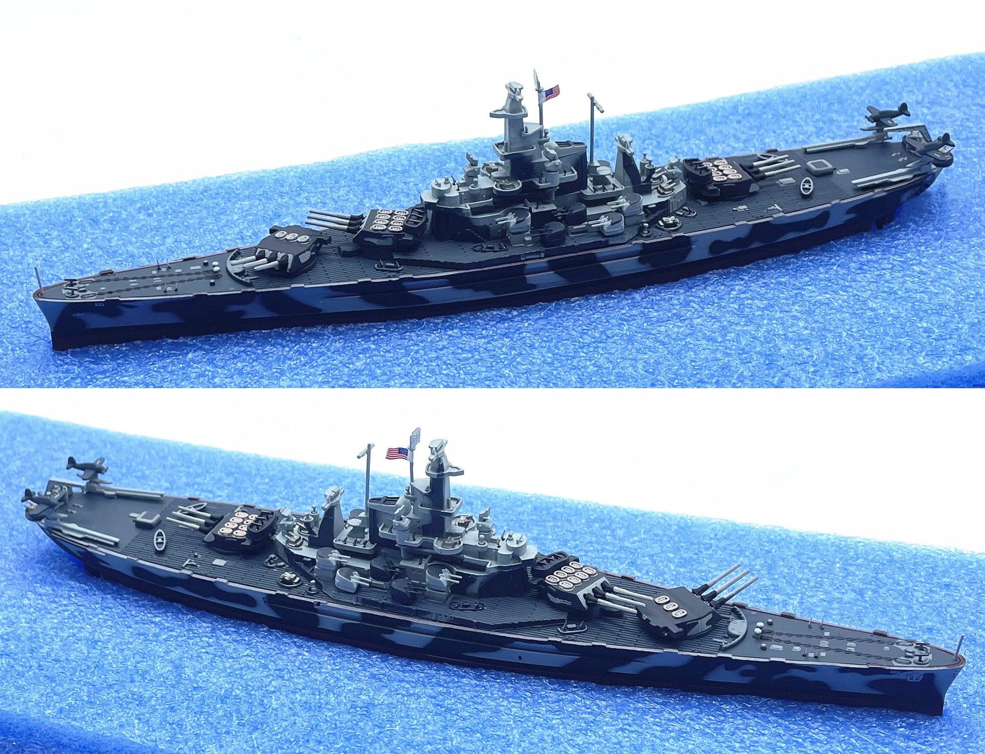 ALDO Creative Arts Collectibles Scale Model 9" long and  2" wide / NEW / Diecast metal and plastic US Navy Alabama Battleship BB-60 Desk Display WWII Ship Model Assembled