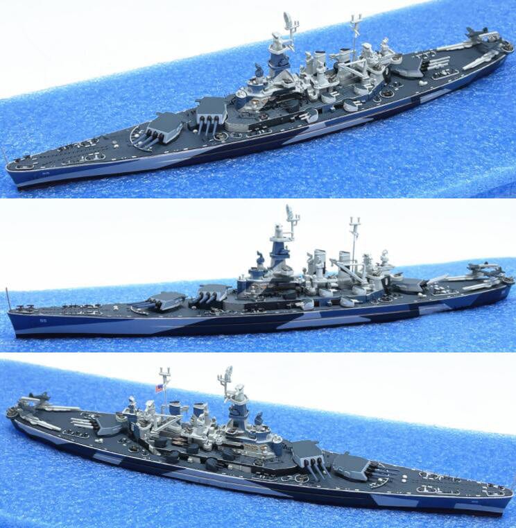 ALDO Creative Arts Collectibles Scale Model 9" long and  2" wide / NEW / Diecast metal and plastic US Navy Battleship USS North Carolina Desk Display WWII Ship Model Assembled