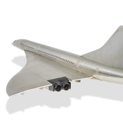 ALDO Creative Arts Collectibles Scale Model Airplane Concorde Supersonic Plane Deck Top Aluminum Model