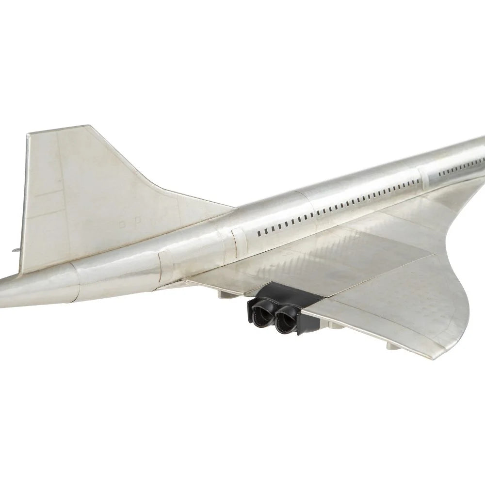 ALDO Creative Arts Collectibles Scale Model Airplane Concorde Supersonic Plane Deck Top Aluminum Model