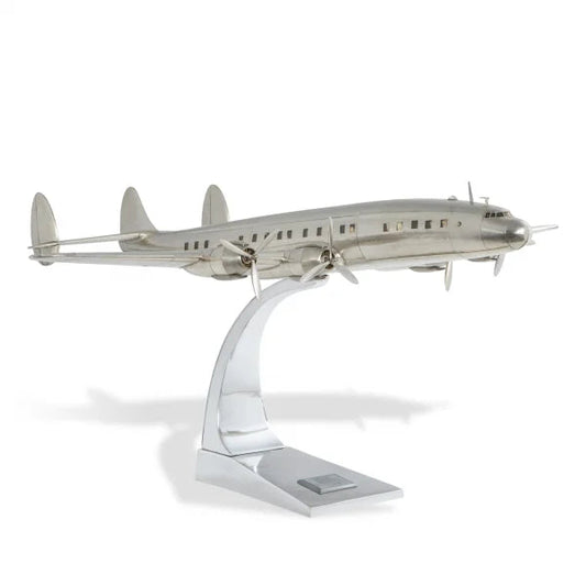 ALDO Creative Arts Collectibles Scale Model Airplane Constellation Connie Passenger Plane Deck Top Aluminum Model