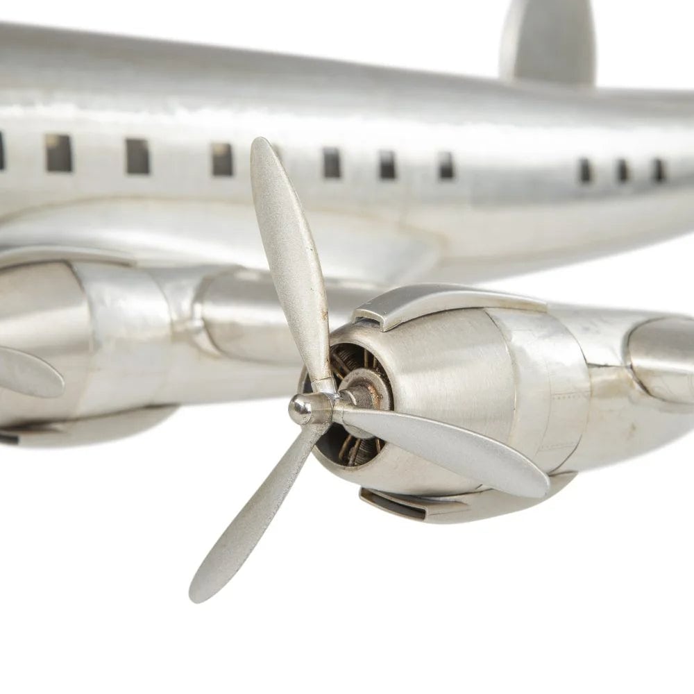 ALDO Creative Arts Collectibles Scale Model Airplane Constellation Connie Passenger Plane Deck Top Aluminum Model
