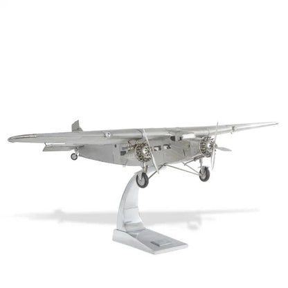 ALDO Creative Arts Collectibles Scale Model Airplane Ford Trimotor Junkers JU-52  Deck Top Aluminum Model