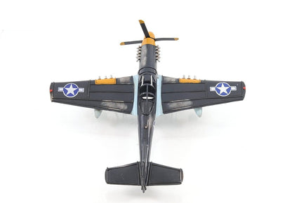 ALDO Creative Arts Collectibles Scale Model Airplane  U.S. Air Force P-51 Mustang WWII Fighter Deck Top Metal Model