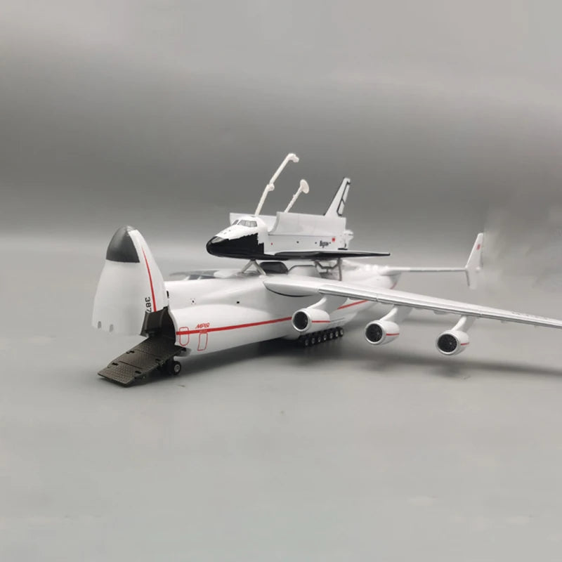 ALDO Creative Arts Collectibles Scale Model Antonov AN-225 AN225 Mriya Airplane with Space Shuttle Blizzard Transport Aircraft