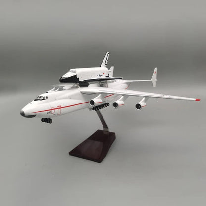 ALDO Creative Arts Collectibles Scale Model Antonov AN-225 AN225 Mriya Airplane with Space Shuttle Blizzard Transport Aircraft