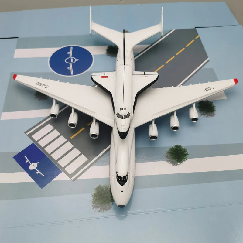 ALDO Creative Arts Collectibles Scale Model Antonov AN-225 AN225 Mriya Airplane with Space Shuttle Blizzard Transport Aircraft
