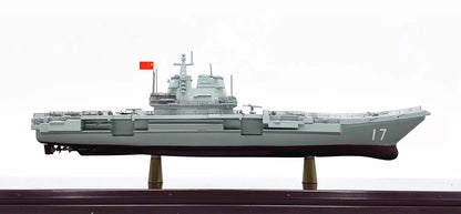 ALDO Creative Arts Collectibles Scale Model China Navy  Shandong Aircraft Carrier Warship Alloy Model Assembled With Display Case