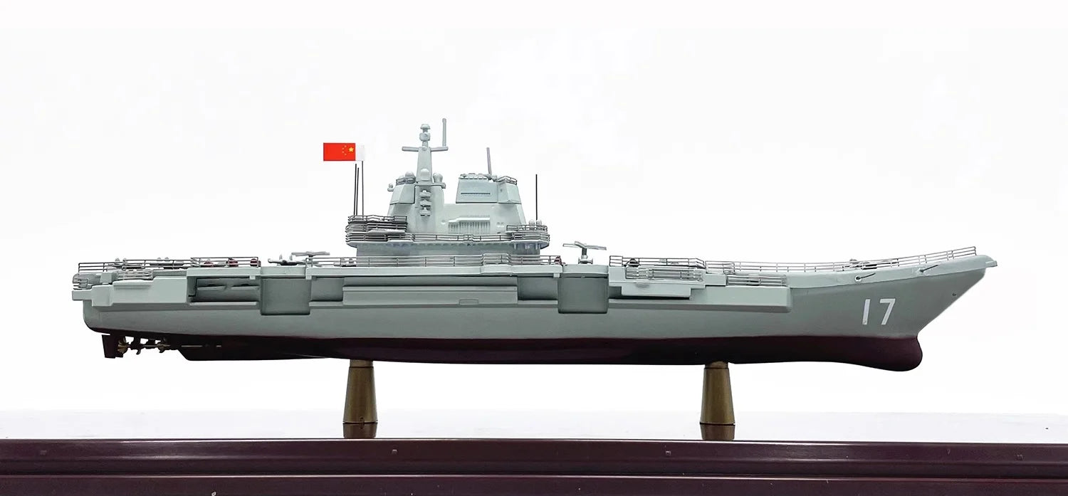 ALDO Creative Arts Collectibles Scale Model China Navy  Shandong Aircraft Carrier Warship Alloy Model Assembled With Display Case