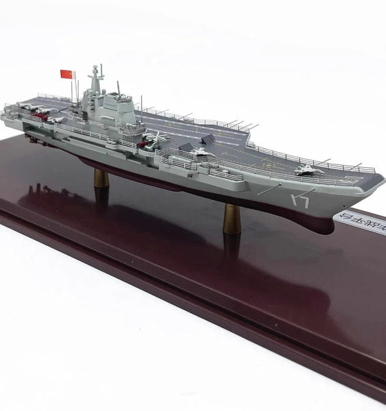 ALDO Creative Arts Collectibles Scale Model China Navy  Shandong Aircraft Carrier Warship Alloy Model Assembled With Display Case