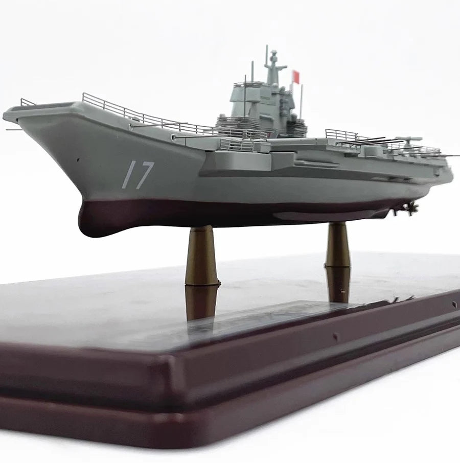 ALDO Creative Arts Collectibles Scale Model China Navy  Shandong Aircraft Carrier Warship Alloy Model Assembled With Display Case