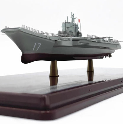 ALDO Creative Arts Collectibles Scale Model China Navy  Shandong Aircraft Carrier Warship Alloy Model Assembled With Display Case