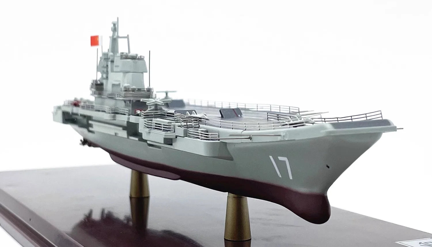 ALDO Creative Arts Collectibles Scale Model China Navy  Shandong Aircraft Carrier Warship Alloy Model Assembled With Display Case