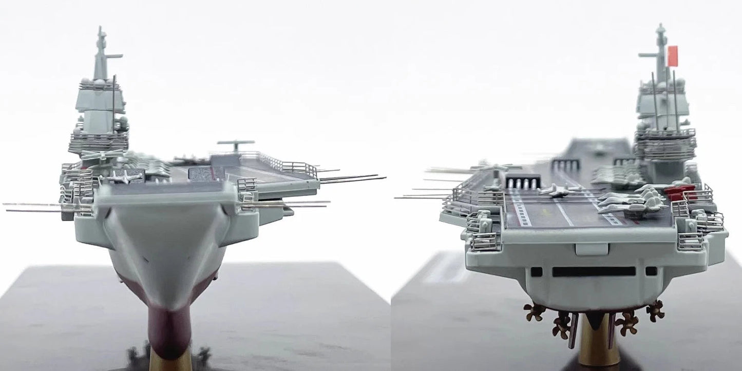 ALDO Creative Arts Collectibles Scale Model China Navy  Shandong Aircraft Carrier Warship Alloy Model Assembled With Display Case