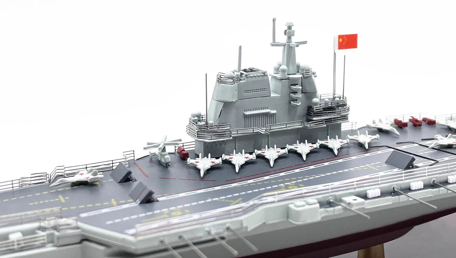 ALDO Creative Arts Collectibles Scale Model China Navy  Shandong Aircraft Carrier Warship Alloy Model Assembled With Display Case