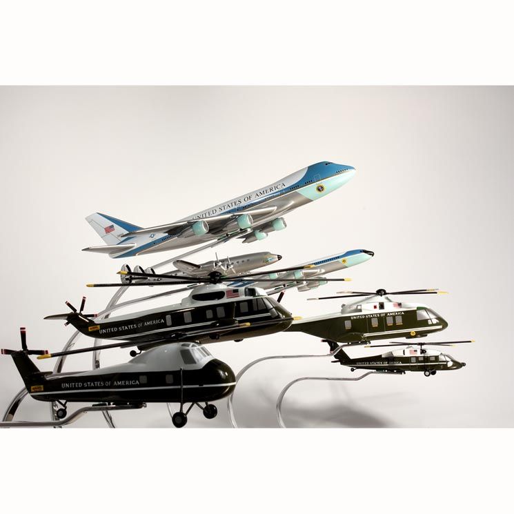 ALDO Creative Arts Collectibles Scale Model Collection Of All 7 Aircrafts Officially Designated For Use By US Presidents