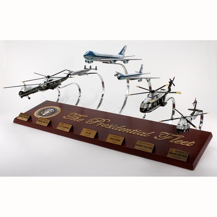 ALDO Creative Arts Collectibles Scale Model Collection Of All 7 Aircrafts Officially Designated For Use By US Presidents
