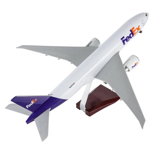 ALDO Creative Arts Collectibles Scale Model FedEx Boeing 777 B777 Cargo Airlines Diecast Model Aircraft With Landing Gears