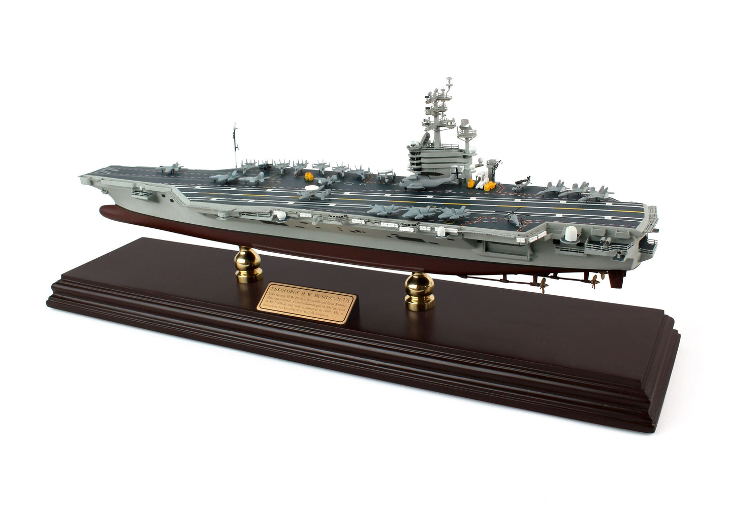 ALDO Creative Arts Collectibles Scale Model George HW Bush Aircraft Carrier CVN77  Ship Model Assembled