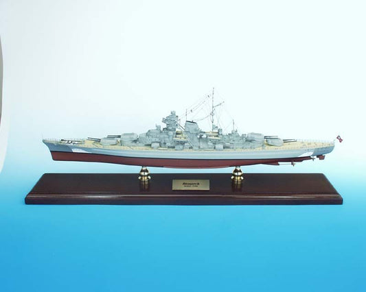 ALDO Creative Arts Collectibles Scale Model German Navy Battleship  Bismarck Desk Display WWII Ship Model Assembled