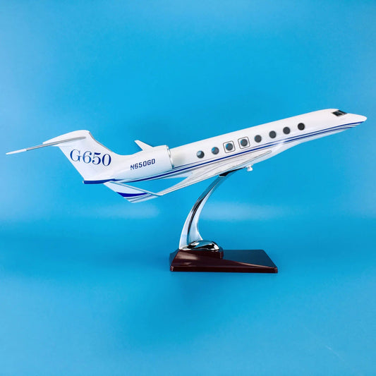 ALDO Creative Arts Collectibles Scale Model Gulf Stream G650 Airplane House Colors  Model Aircrafts