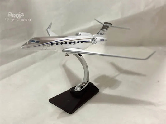 ALDO Creative Arts Collectibles Scale Model Gulf Stream G650 ER Airplane Silver Model Aircrafts