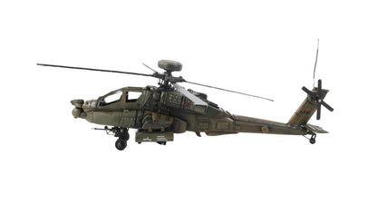 ALDO Creative Arts Collectibles Scale Model L: 18 W: 17 H: 9 Inches / NEW / Iron Boeing AH-64 Apache US Army’s Primary Attack helicopter Deck Top Metal Model