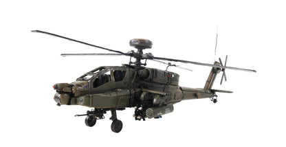 ALDO Creative Arts Collectibles Scale Model L: 18 W: 17 H: 9 Inches / NEW / Iron Boeing AH-64 Apache US Army’s Primary Attack helicopter Deck Top Metal Model