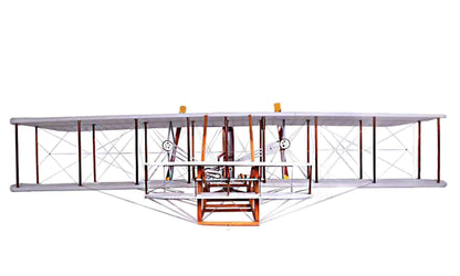 ALDO Creative Arts Collectibles Scale Model L: 24.5 W: 47.5 H: 10.25 Inches / NEW / Wood and Fabric Airplane 1903 Wright Brother Flyer Deck Top Medium  Model Aircraft