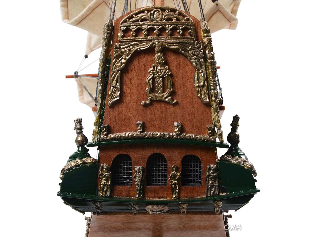 ALDO Creative Arts Collectibles Scale Model L: 37 W: 10.5 H: 29.25 Inches / NEW / wood Botavia Dutch East India Company Ship Exclusive Edition Sailboat Wood Model Assembled