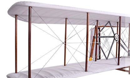 ALDO Creative Arts Collectibles Scale Model L: 48 W: 96 H: 24 Inches / NEW / Wood and Fabric Airplane 1903 Wright Brother Flyer Deck Top Large Model Aircraft
