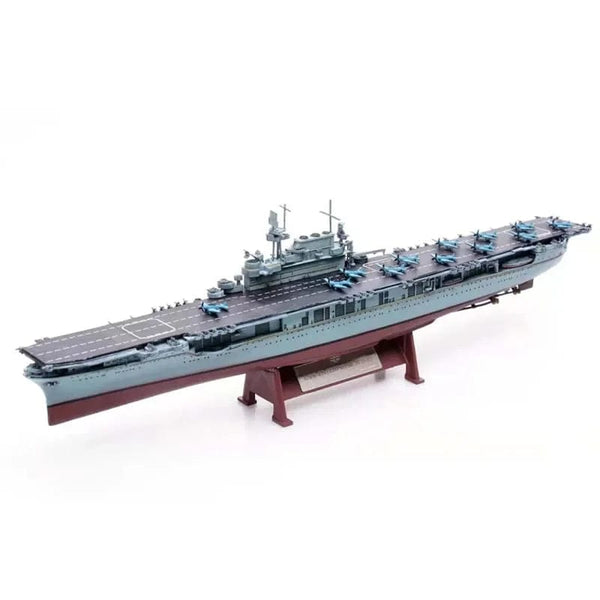 ALDO Creative Arts Collectibles Scale Model length: 50cm/width: 11.5cm/height: 12cm US  Navy  Nuclear Power Aircraft Carrier Enterprise CV-65  Desk Display Military Ship Alloy Model with Display Case Cabinet