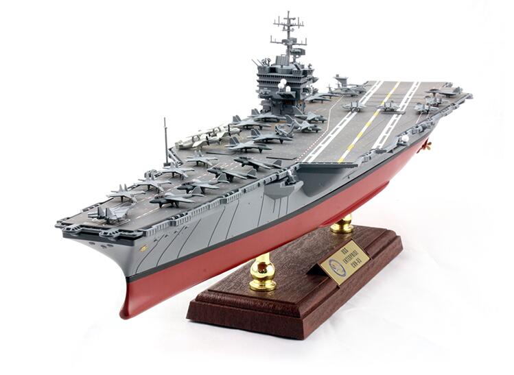 ALDO Creative Arts Collectibles Scale Model length: 50cm/width: 11.5cm/height: 12cm US  Navy  Nuclear Power Aircraft Carrier Enterprise CVN-65  Desk Display Military Ship Diecast Model