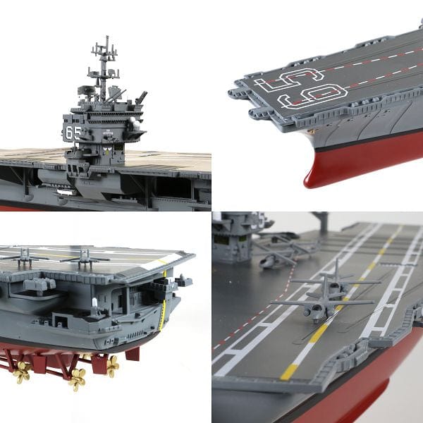 ALDO Creative Arts Collectibles Scale Model length: 50cm/width: 11.5cm/height: 12cm US  Navy  Nuclear Power Aircraft Carrier Enterprise CVN-65  Desk Display Military Ship Diecast Model