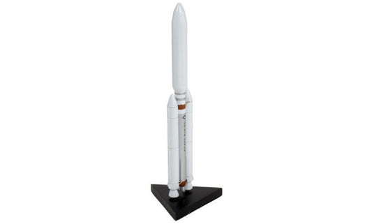 ALDO Creative Arts Collectibles Scale Model Length is 10-7/8" and wingspan is 1-7/8" / NEW / Wood NASA Titan IV Rocket Wood Model Spacecraft Assembled