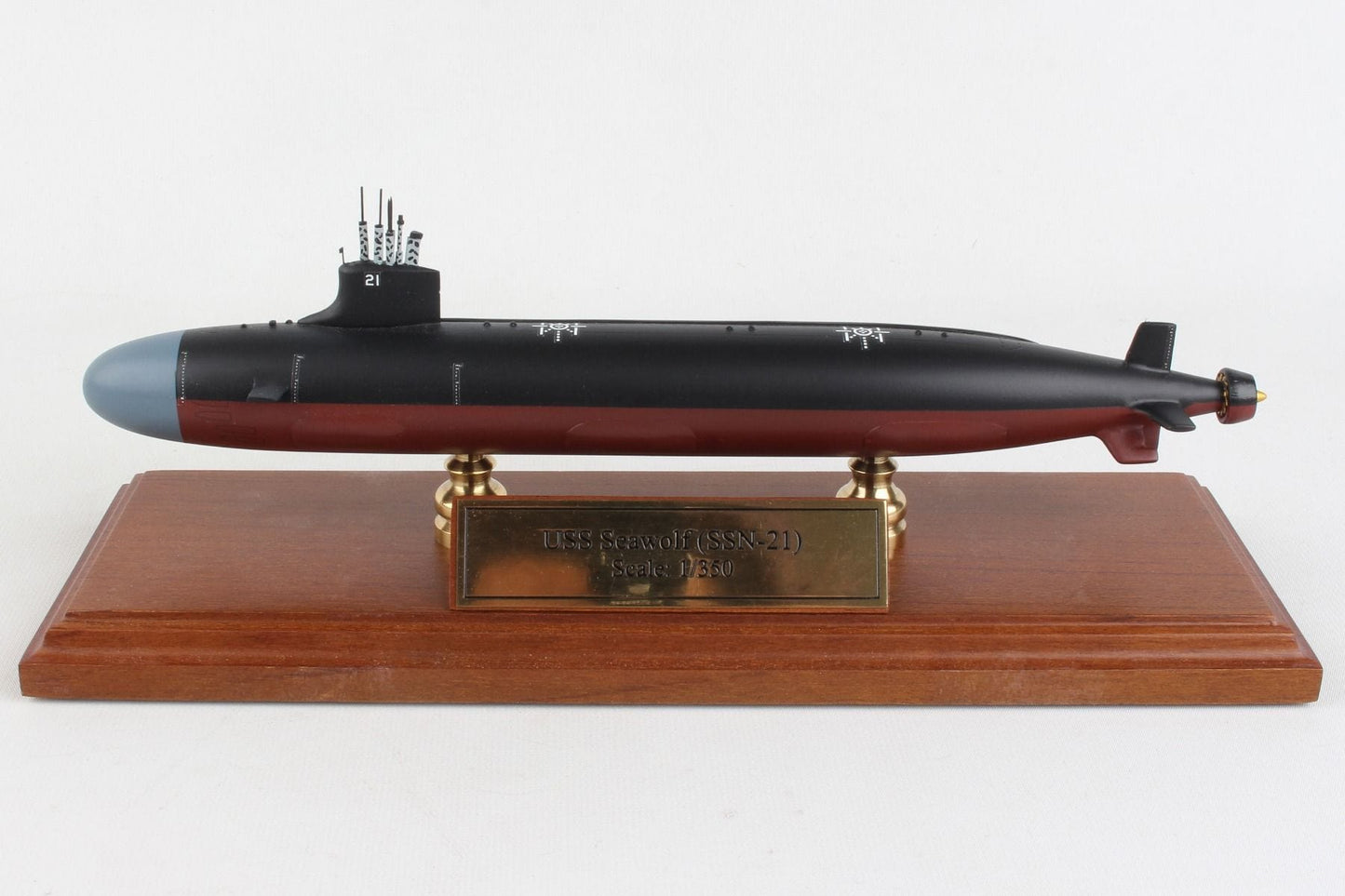 ALDO Creative Arts> Collectibles Scale Model Length is 11.5" and beam is 1.25".  Scale :1/350 / NEW / wod US Navy SSN  Seawolf Nuclear-Powered Fast Attack Submarine Medium Model Assembled