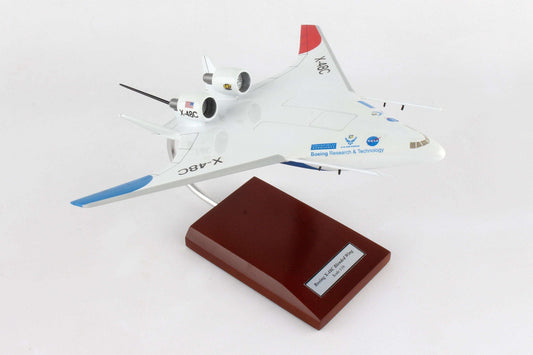 ALDO Creative Arts Collectibles Scale Model Length is 11.5" and wingspan is 10". Scale: 1/25 / NEW / wood Airplane NASA Boeing Research X-48C Deck Top Model Aircraft