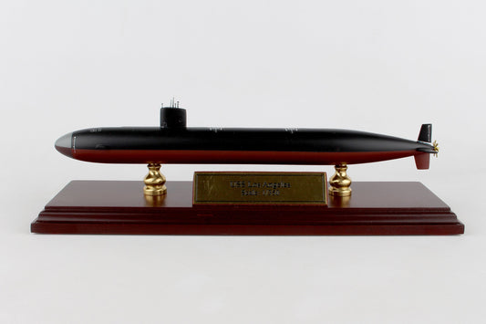 ALDO Creative Arts Collectibles Scale Model Length is 12" and beam is 1" / NEW / wod US Navy SSN Los Angeles Class  Nuclear-Powered Fast Attack Submarine  Model Assembled