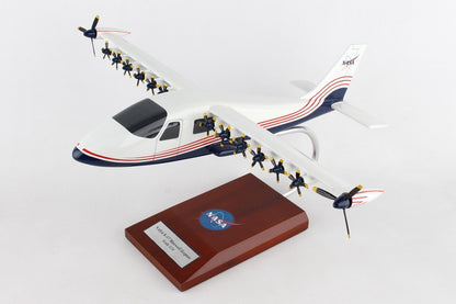 ALDO Creative Arts Collectibles Scale Model Length is 14.25" and wingspan is 18.7". / NEW / Wood NASA Airplane Maxwell  X-57 Wood Model Aircraft