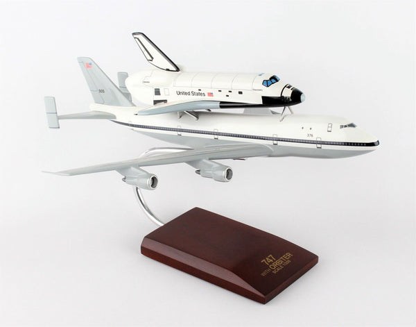 ALDO Creative Arts Collectibles Scale Model Length is 14" and wingspan is 12" / NEW / ABC NASA Airplane Boeing 747 With Space Orbiter Shuttle Discovery  Model Aircraft