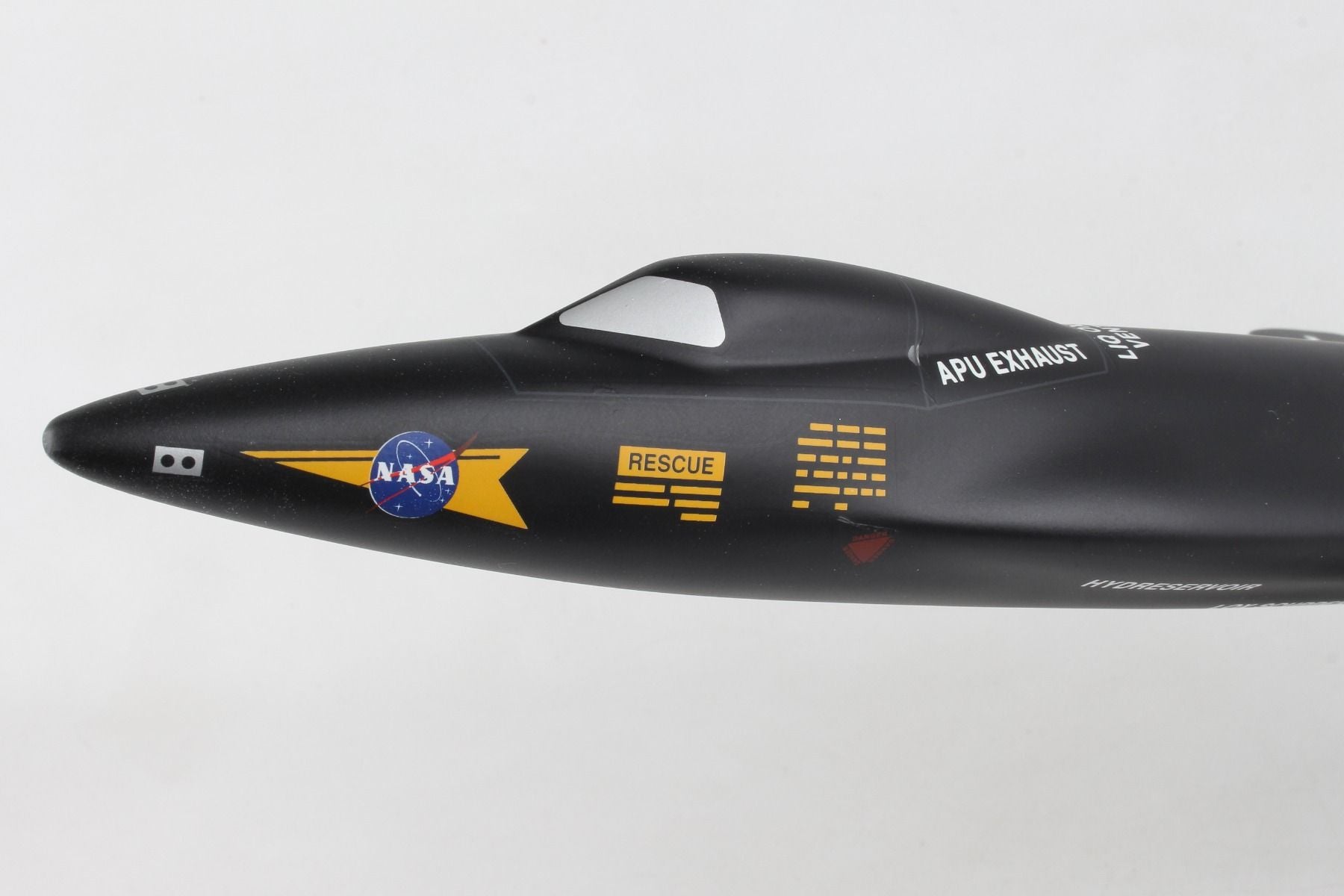 ALDO Creative Arts Collectibles Scale Model Length is 18 3/4" and wingspan is 8 1/4". / NEW / Wood NASA Airplane North American X-15 Rocket Powered Wood Model Aircraft