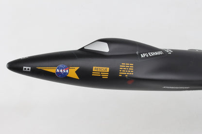 ALDO Creative Arts Collectibles Scale Model Length is 18 3/4" and wingspan is 8 1/4". / NEW / Wood NASA Airplane North American X-15 Rocket Powered Wood Model Aircraft