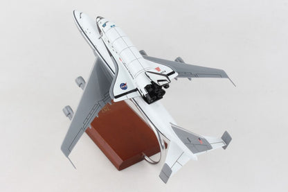 ALDO Creative Arts Collectibles Scale Model NASA Airplane Boeing 747 With Space Orbiter Shuttle Atlantis Wood Model Aircraft Assembled